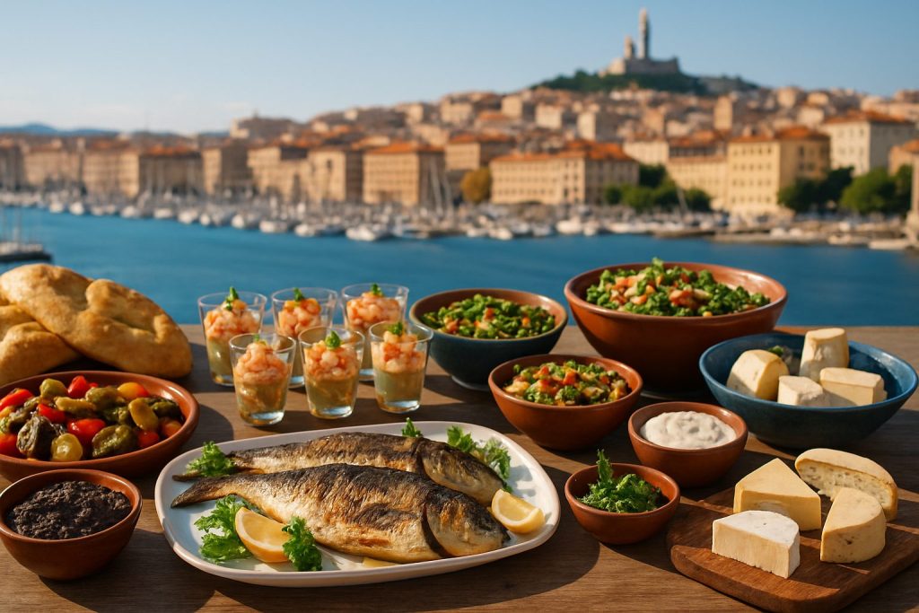 OPTRAITEUR - Repas méditerranéen avec vue sur le Vieux-Port de Marseille
