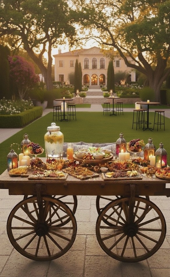 Buffet en charette