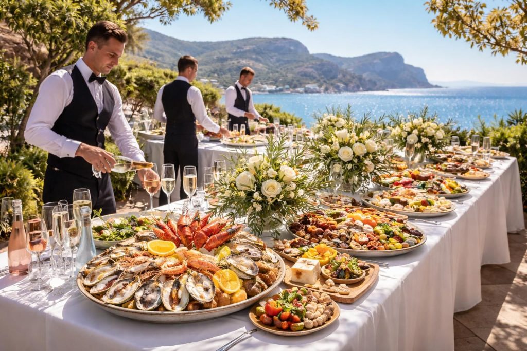 Traiteur La Ciotat : les meilleures prestations près de Marseille 2 OPTRAITEUR - Buffet élégant en bord de mer à La Ciotat