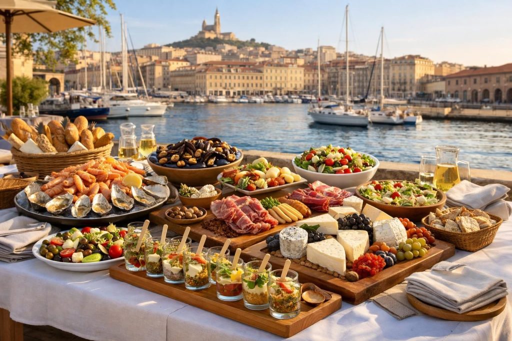 découvrez nos formules de traiteur buffet froid à marseille, adaptées à vos événements pour un service gourmand et convivial qui séduira tous vos invités.