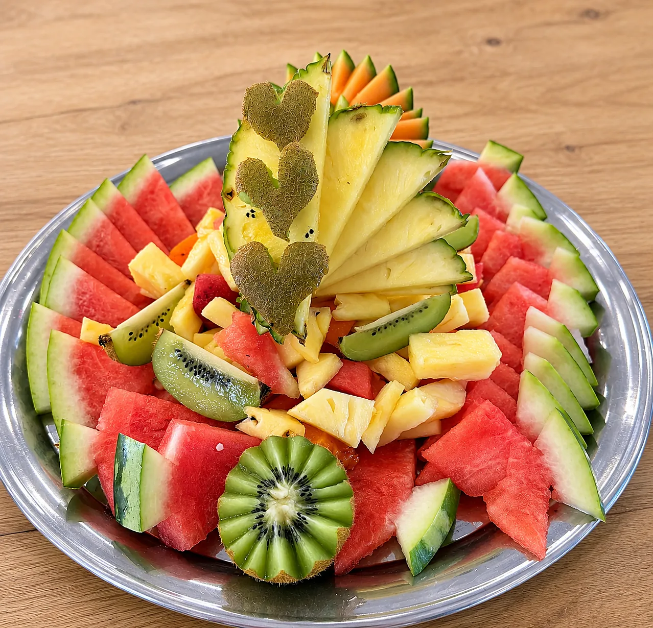 Particuliers 7 Plateau de fruits frais pastèque et kiwi pour buffet de dessert